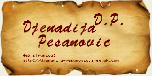 Đenadija Pešanović vizit kartica